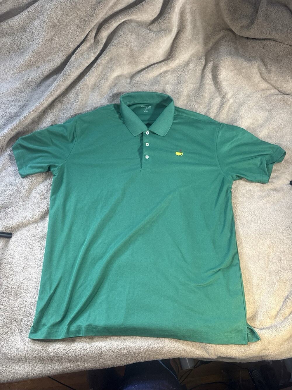 Masters Tech polo shirt green with masters logo XL polyester